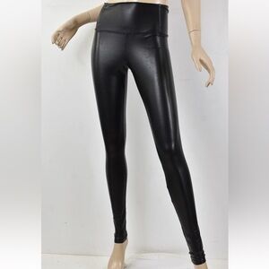 Wilfred Free black faux vegan leather Daria leggings size small